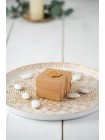 Μπομπονιέρα γάμου, κουτί craft με βουλοκέρι